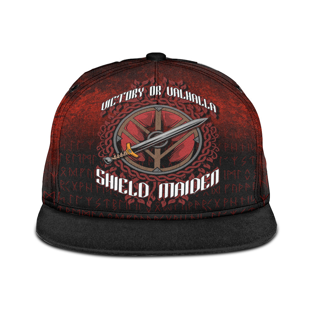 viking-snapback-hat-victory-or-valhalla-shield-maiden-snapback-hat