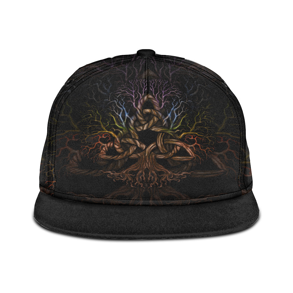 viking-snapback-hat-colorful-tree-of-life-with-triquetra-snapback-hat