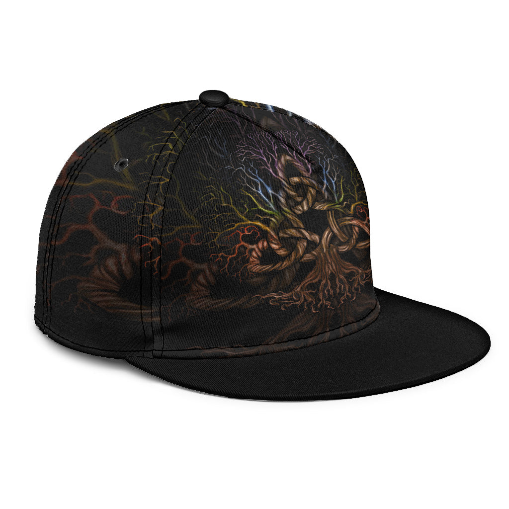 viking-snapback-hat-colorful-tree-of-life-with-triquetra-snapback-hat