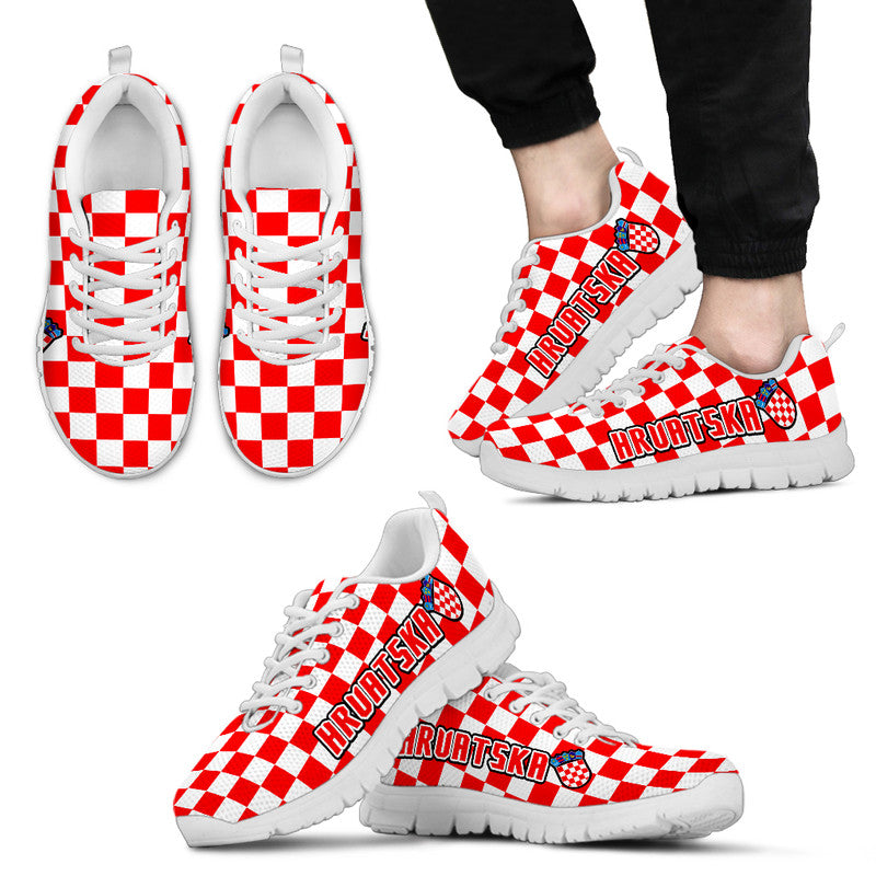 Croatia Hrvatska Football World Cup Vibe Sneakers - Wonder Print Shop