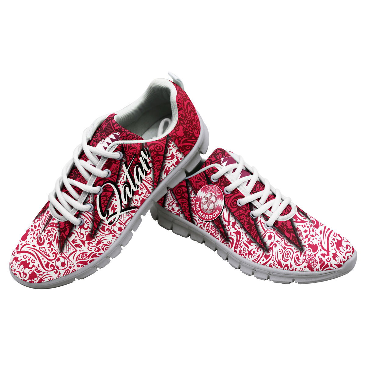 Qatar Football Team World Cup 2022 Sneaker - LT2 - Wonder Print Shop