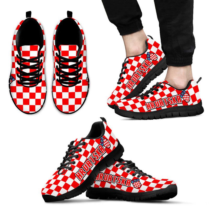 Croatia Hrvatska Football World Cup Vibe Sneakers - Wonder Print Shop