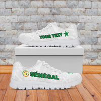 (Custom Personalised) Senegal Football 2022 Sneakers Champion Teranga Lions Mix African Pattern LT13 - Wonder Print Shop