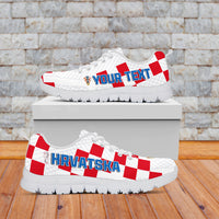 (Custom Personalised) Croatia Football Sneakers Vatreni Hrvatska Champions 2022 World Cup LT13 - Wonder Print Shop