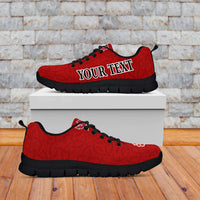 (Custom Personalised) Wales Football 2022 Sneakers Come On CYMRU The Red Wall LT13 - Wonder Print Shop