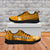 (Custom Personalised) Hawaii Pineapple Sneakers Gold Plumeria Frangipani Mix Tribal Pattern LT13 - Wonder Print Shop