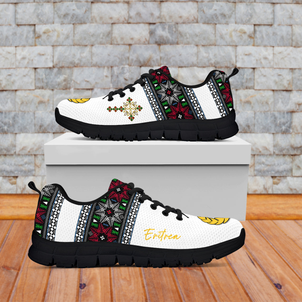 Eritrea Cross Sneakers Independence Day Proud Eritrean LT13 - Wonder Print Shop