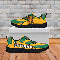 Jamaica Athletics Sneakers Jamaican Flag Mix Lion Sporty Style - Wonder Print Shop