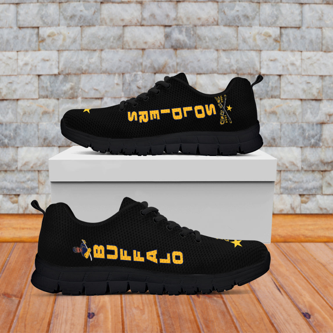 Buffalo Soldiers Sneakers BSMC Club Adore Motorcycle LT13 - Wonder Print Shop