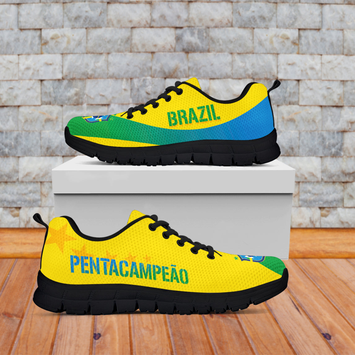 Brazil Casual Sneakers World Cup 2022 Pentacampeao - Wonder Print Shop
