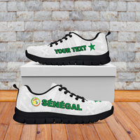 (Custom Personalised) Senegal Football 2022 Sneakers Champion Teranga Lions Mix African Pattern LT13 - Wonder Print Shop