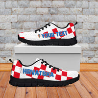 (Custom Personalised) Croatia Football Sneakers Vatreni Hrvatska Champions 2022 World Cup LT13 - Wonder Print Shop