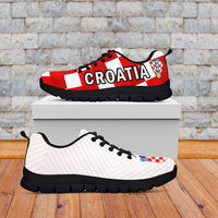 Croatia Football Sneakers Hrvatska Checkerboard Word Cup 2022 - Wonder Print Shop