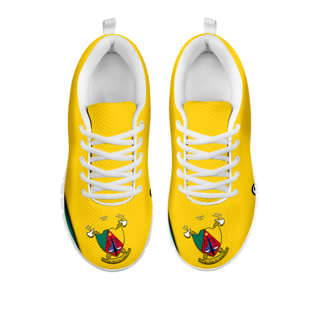 Cameroon Sneakers Map Cameroun Style Flag LT13 - Wonder Print Shop