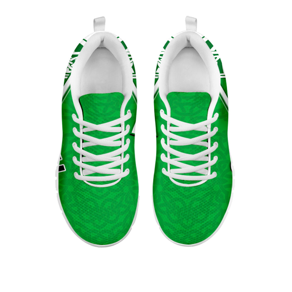 Wales Football Sneakers Come On Welsh Dragons With Celtic Knot Pattern - Wonder Print Shop