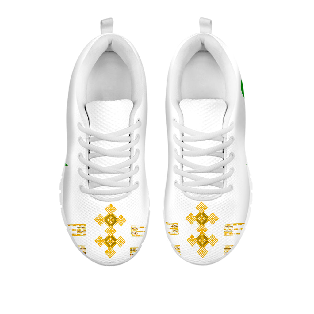 Eritrea Independence Day Sneakers Ethnic African Pattern - White - Wonder Print Shop
