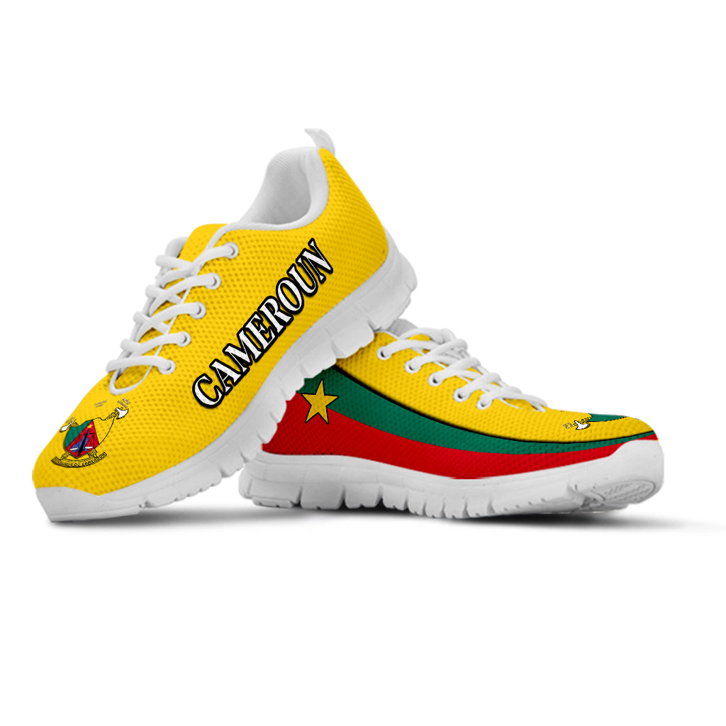 Cameroon Sneakers Map Cameroun Style Flag LT13 - Wonder Print Shop