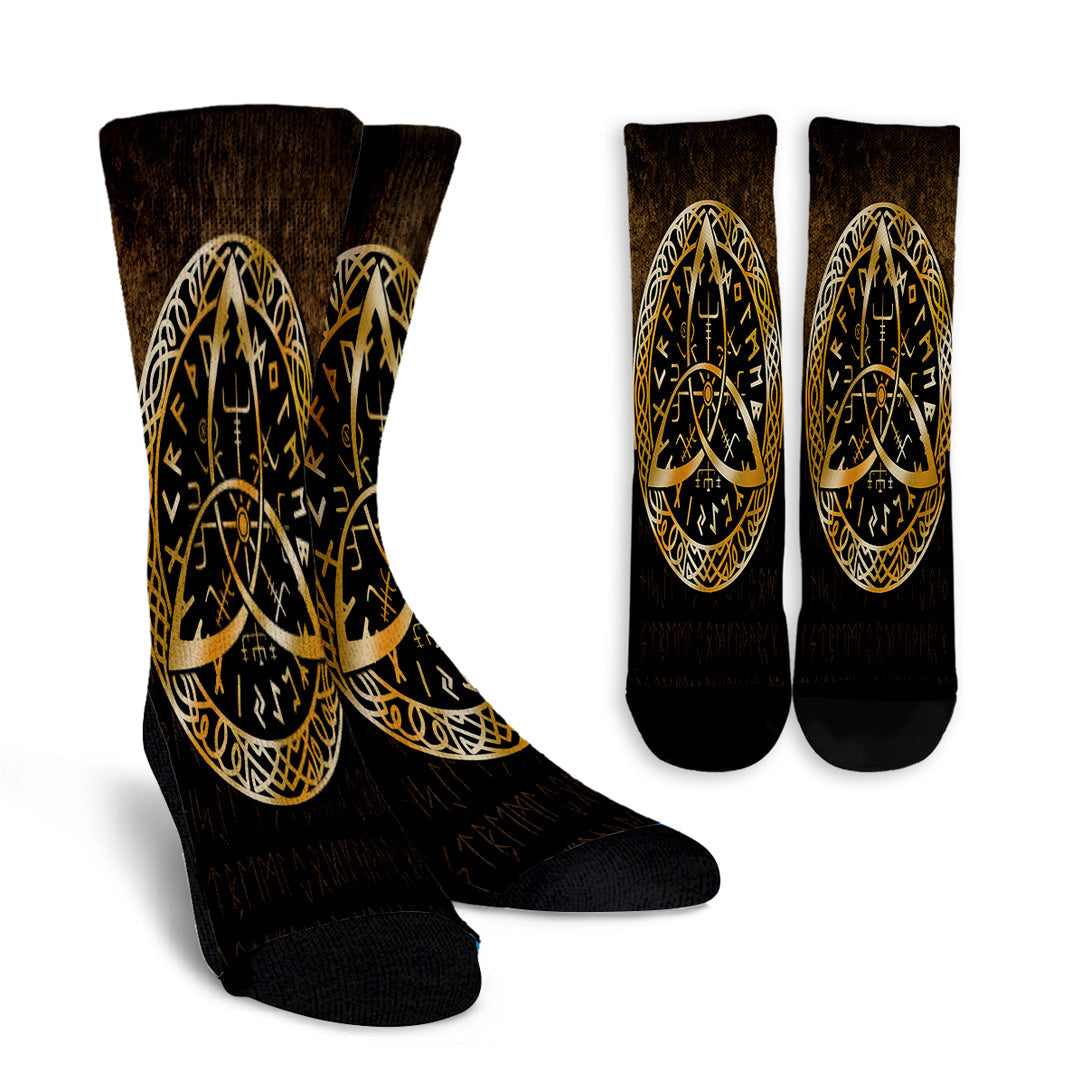 viking-crew-socks-vegvisir-nordic-viking-rune-gold-version-crew-socks