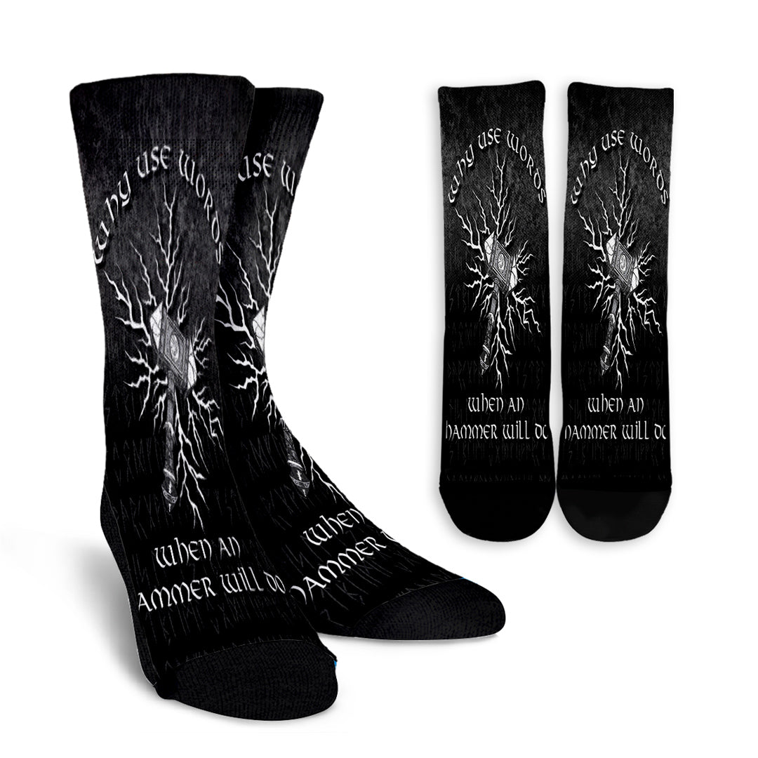 viking-crew-socks-why-use-words-when-an-hammer-will-do-crew-socks