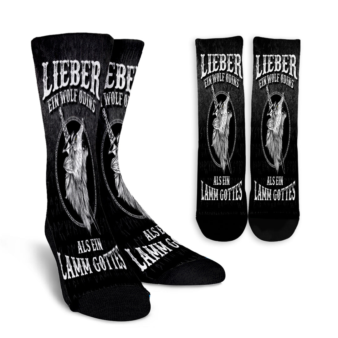 viking-crew-socks-lieber-ein-wolf-odins-als-ein-lamm-gottes-crew-socks