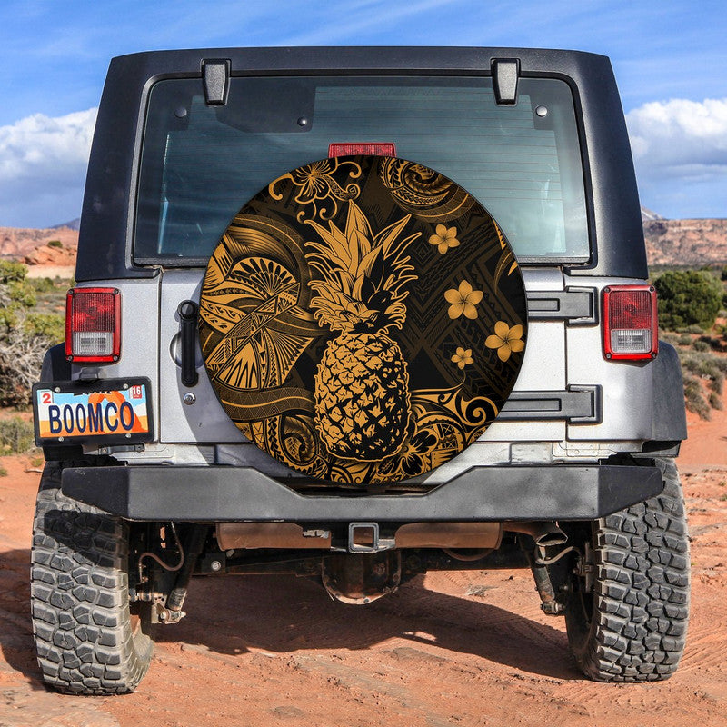 hawaii-pineapple-polynesian-spare-tire-cover-unique-style-gold