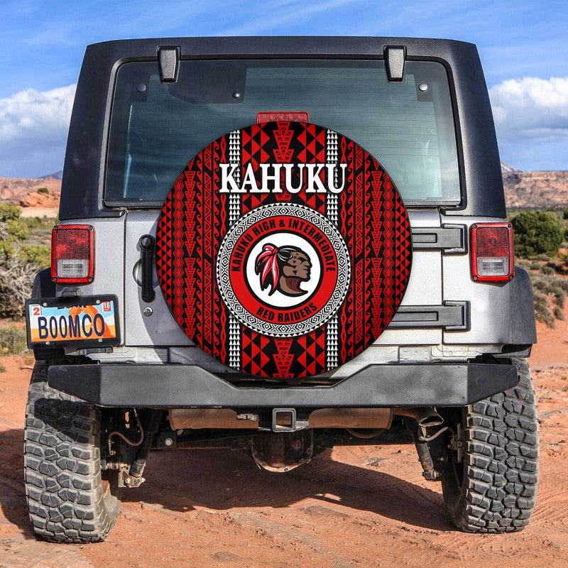Hawaii Kahuku School Spare Tire Cover Kahuku High School Simple Style LT8 - Wonder Print Shop