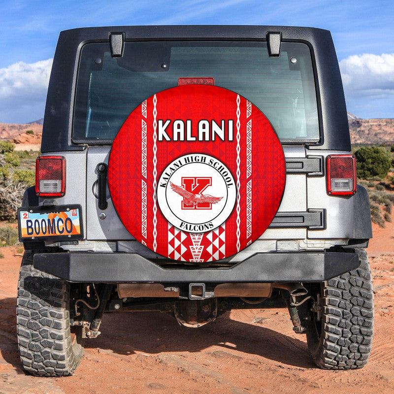 Hawaii Kalani High School Spare Tire Cover Falcons Simple Style LT8 - Wonder Print Shop