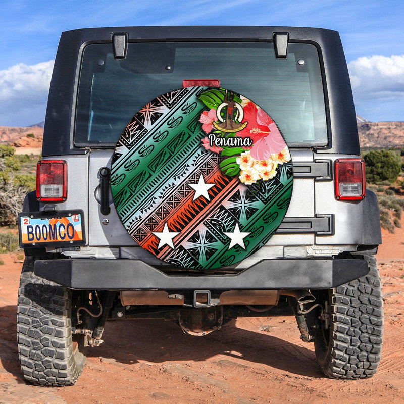 Vanuatu Penama Spare Tire Cover Independence Be Proud LT8 - Wonder Print Shop