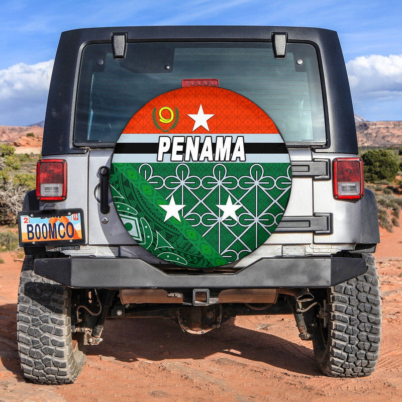 Vanuatu Penama Province Spare Tire Cover Vanuatu Pattern Unique Style LT8 - Wonder Print Shop