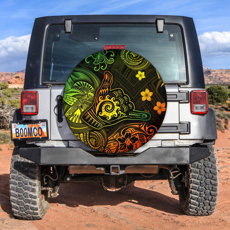 Hawaii Shaka Polynesian Spare Tire Cover Unique Style - Reggae LT8 - Wonder Print Shop