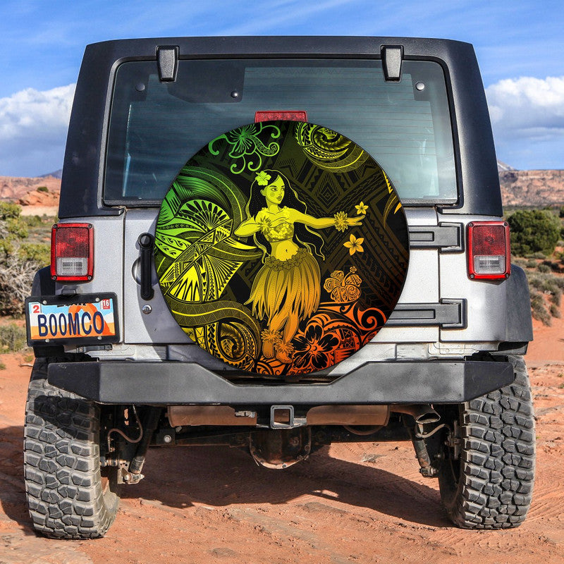 Hawaii Hula Girl Polynesian Spare Tire Cover Unique Style - Reggae LT8 - Wonder Print Shop
