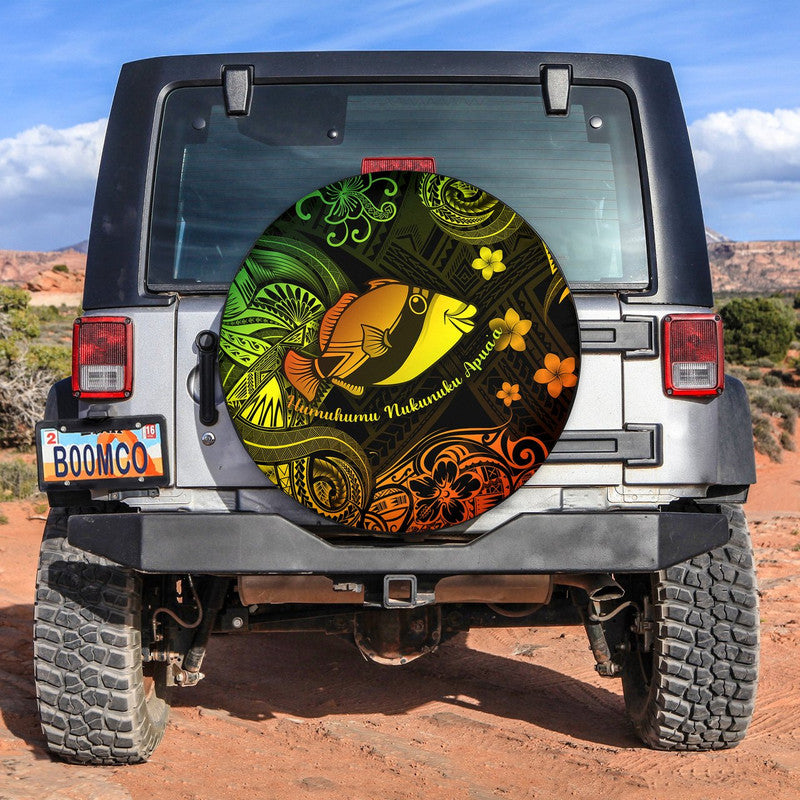 Hawaii State Fish: Humuhumu Nukunuku Apua'a Polynesian Spare Tire Cover Unique Style - Reggae LT8 - Wonder Print Shop