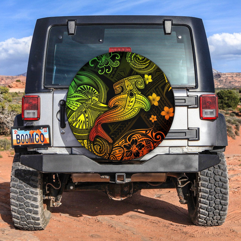 Hawaii Hammer Shark Polynesian Spare Tire Cover Unique Style - Reggae LT8 - Wonder Print Shop