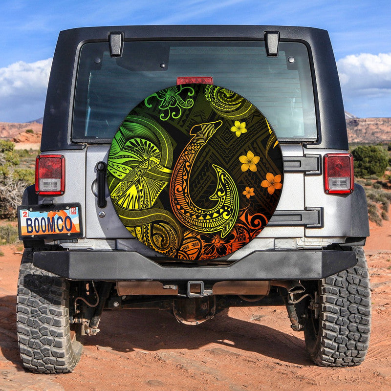 Hawaii Fish Hook Polynesian Spare Tire Cover Unique Style - Reggae LT8 - Wonder Print Shop