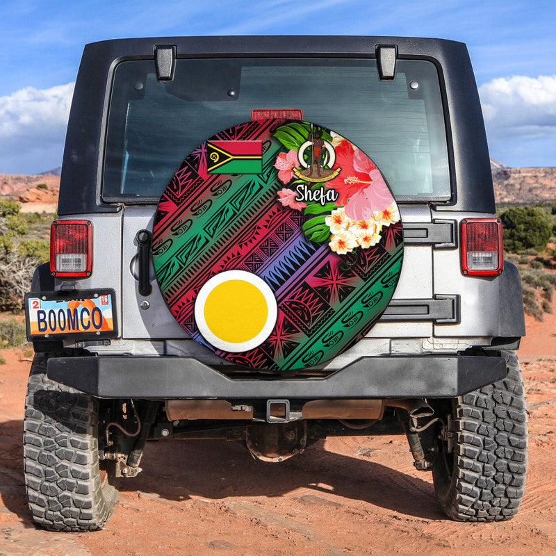 Vanuatu Shefa Spare Tire Cover Independence Be Proud LT8 - Wonder Print Shop