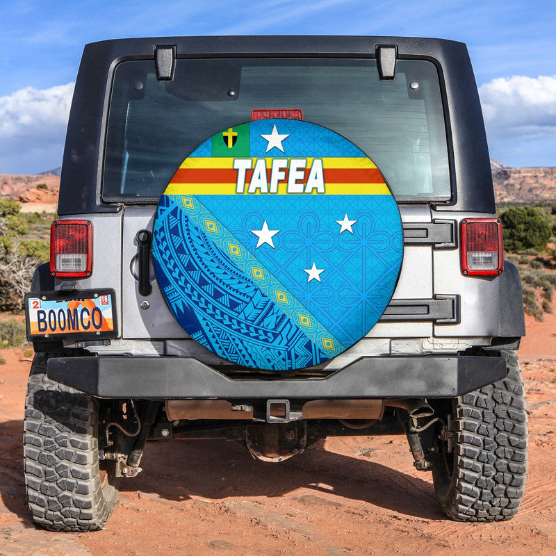 Vanuatu Tafea Province Spare Tire Cover Vanuatu Pattern Unique Style LT8 - Wonder Print Shop
