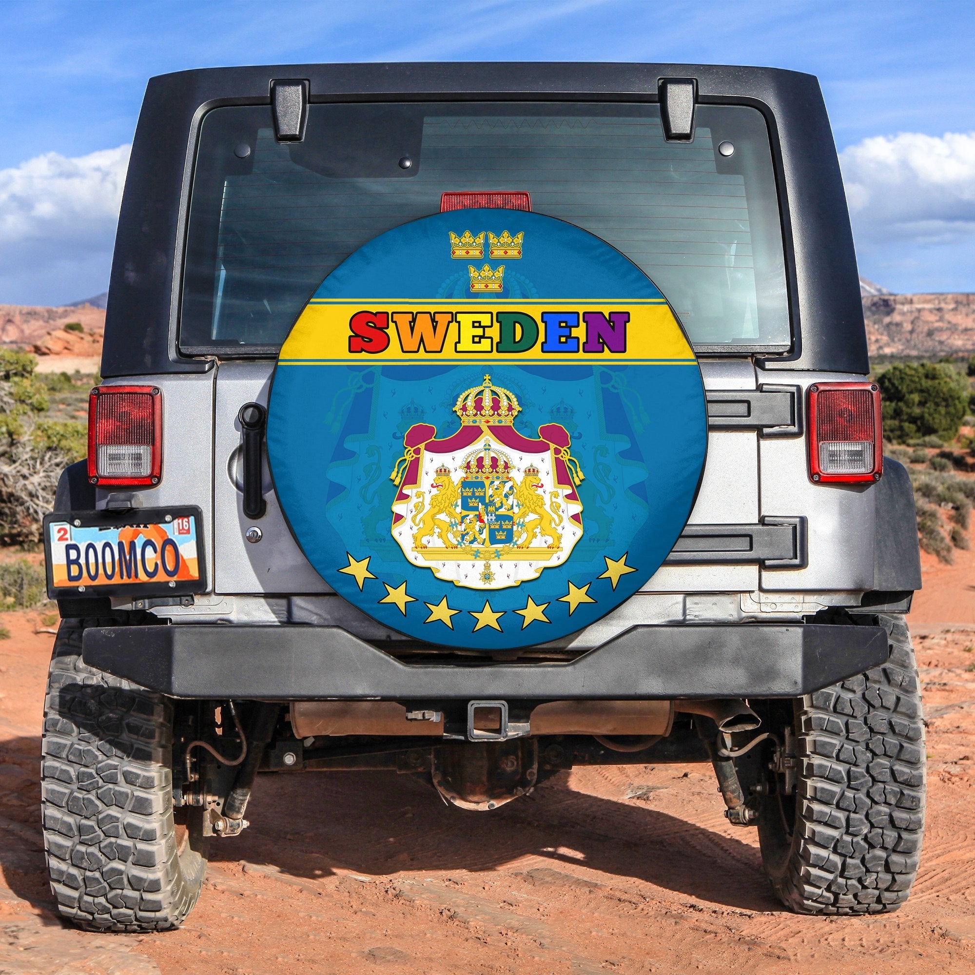 Sweden LGBT Day Spare Tire Cover Be Proud Of Who You Are - Wonder Print Shop