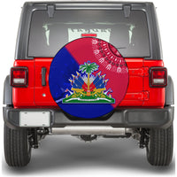 Haiti Spare Tire Cover Haiti Flag Dashiki Simple Style - Wonder Print Shop
