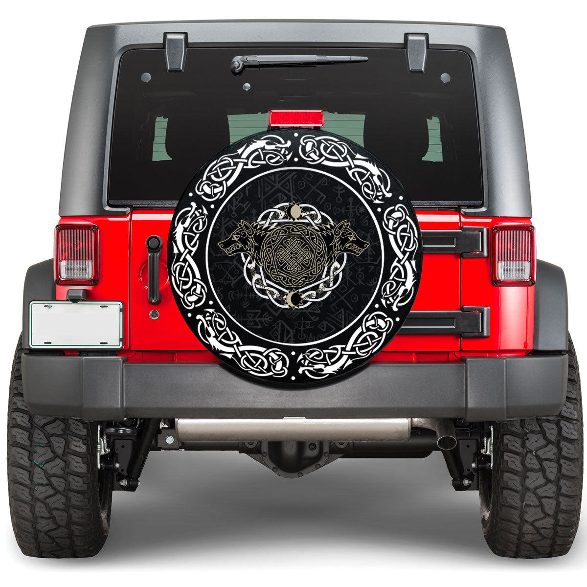 Viking Special Hati and Skoll Viking Spare Tire Cover RLT12 - Wonder Print Shop