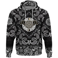 Viking Hoodie Special Hati and Skoll with Bandana Paisley Style RLT12 - Wonder Print Shop