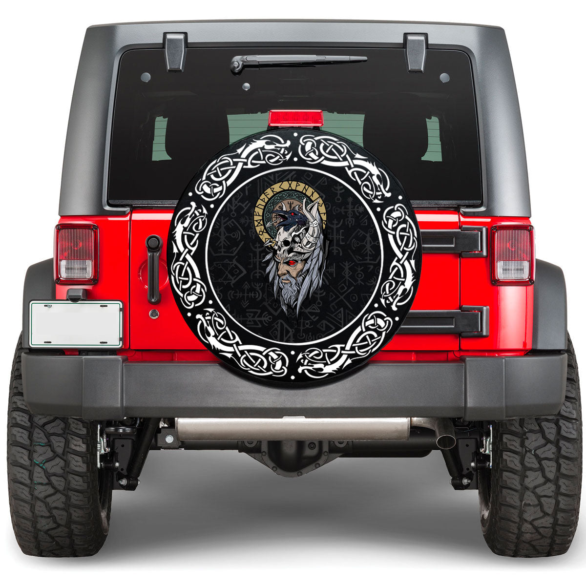 Viking Special Odin and Raven Viking Spare Tire Cover RLT12 - Wonder Print Shop