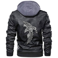 Viking Special Raven Tattoo Leather Jacket RLT12 - Wonder Print Shop