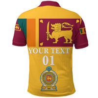 Custom Sri Lanka Polo Shirt Flag Vibes LT8 - Wonder Print Shop