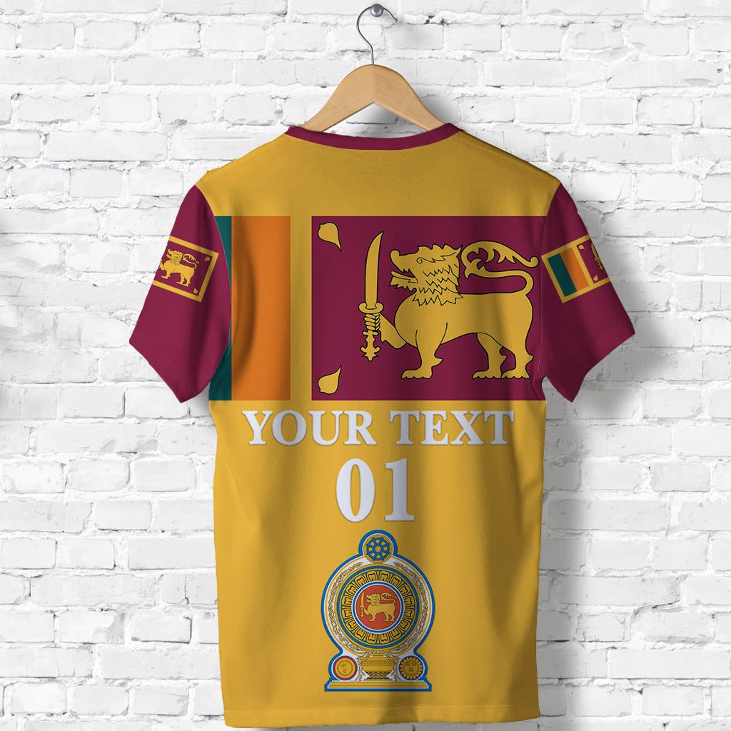 Custom Sri Lanka T Shirt Flag Vibes LT8 - Wonder Print Shop