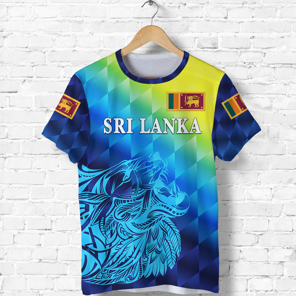 Custom Sri Lanka T Shirt Lion Vibes LT8 - Wonder Print Shop