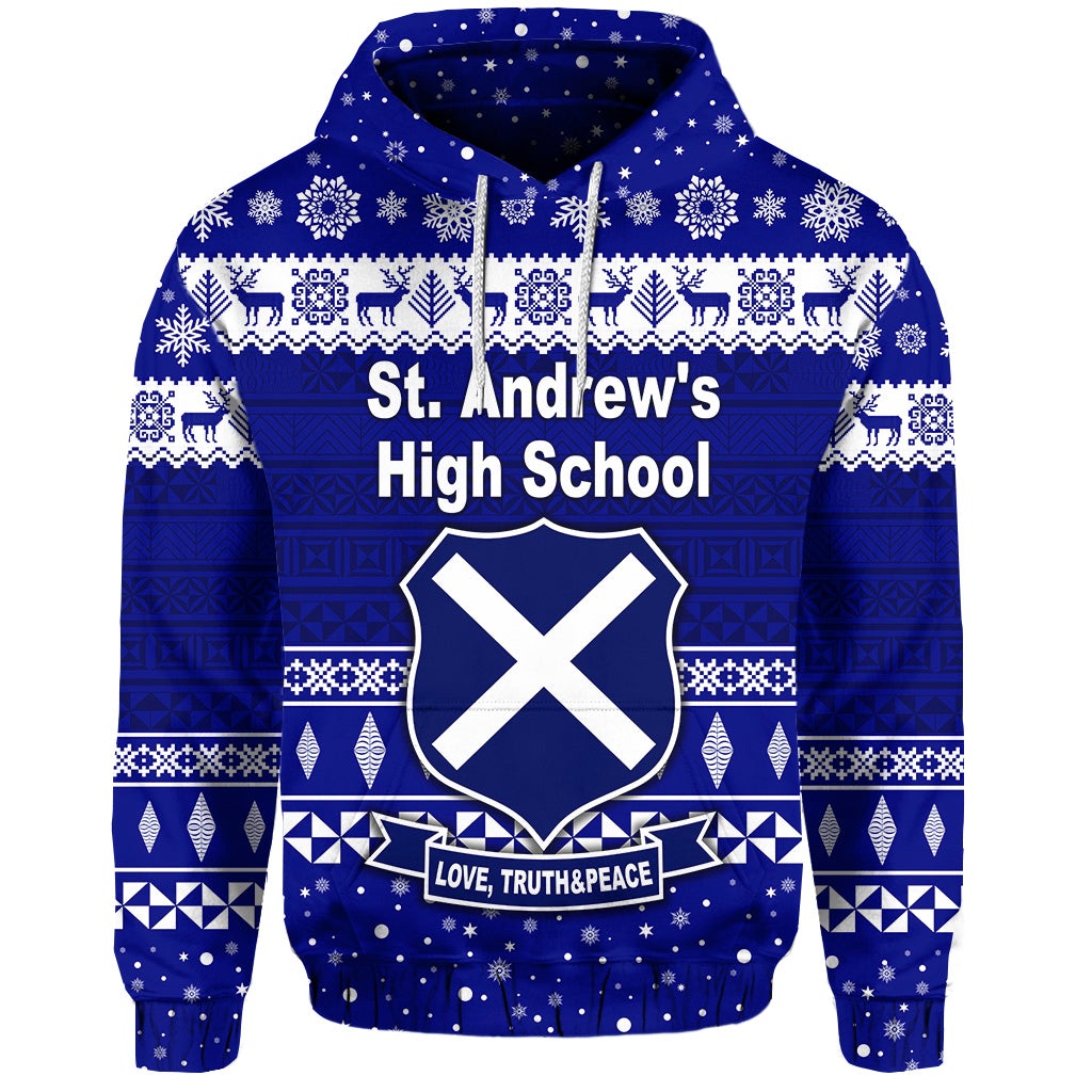 Custom St. Andrews High School Christmas Hoodie Simple Style LT8 - Wonder Print Shop
