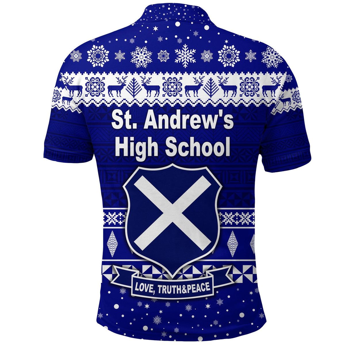 St. andrews High School Polo Shirt Christmas Simple Style LT8 - Wonder Print Shop
