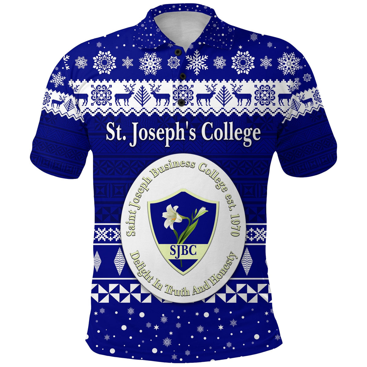 Custom St. Josephs College Polo Shirt Christmas Simple Style LT8 - Wonder Print Shop