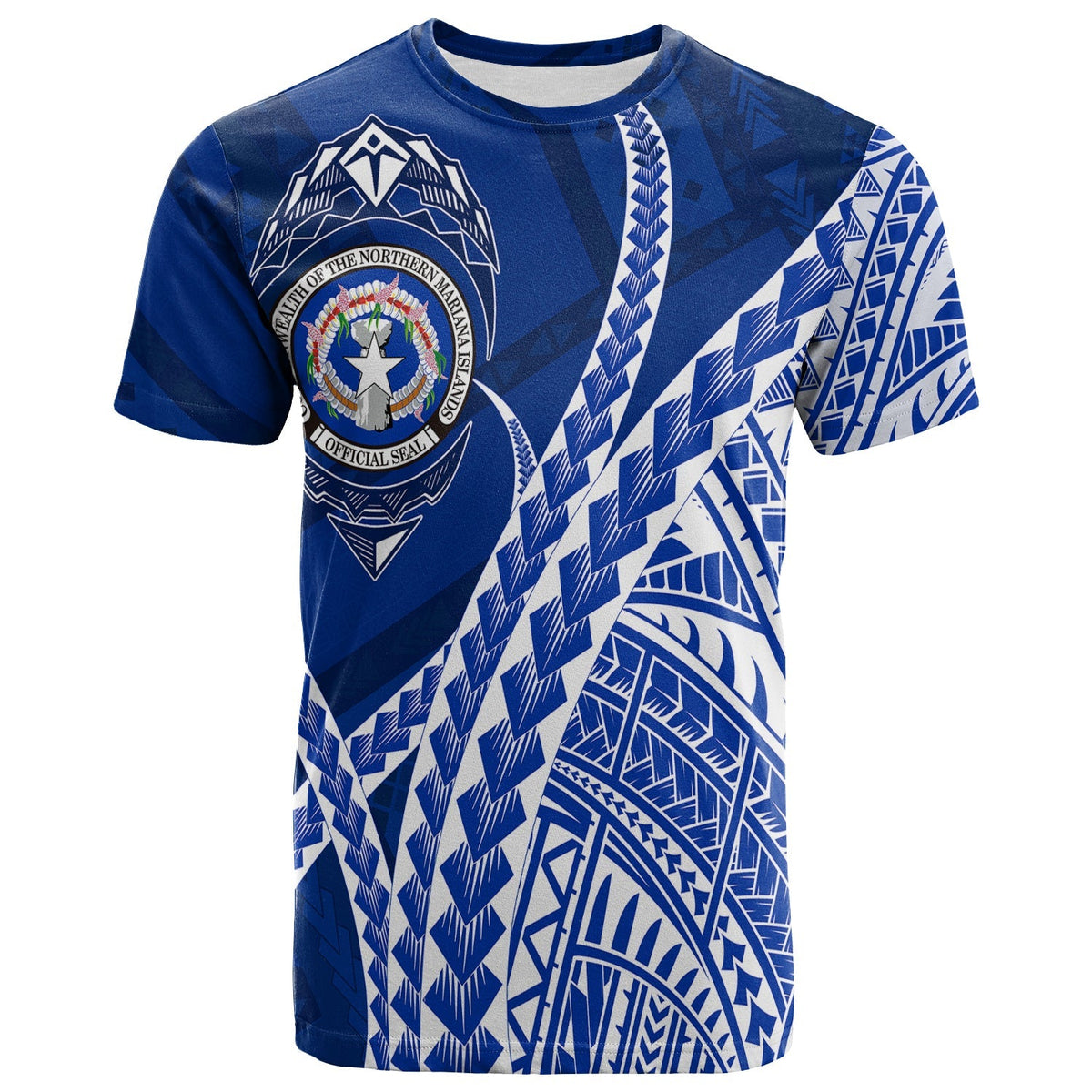 North Mariana Our Story Begins Geometrical Polynesian Pattern T Shirt - Wonder Print Shop