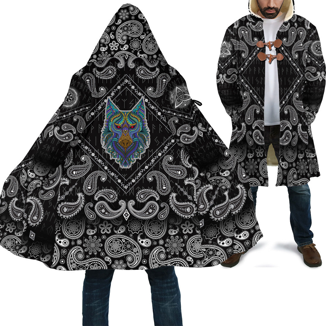 viking-cloak-stylized-wolf-in-ethnic-with-bandana-paisley-style